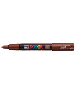 Маркер Uni POSCA PC 1M 0 7мм овальный коричневый brown 21 Uni mitsubishi pencil