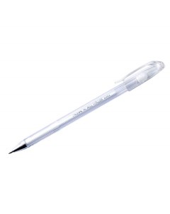 Ручка гелевая Hi Jell Pastel 001956 белая 0 8 мм 12 штук Crown