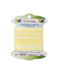 Тесьма декоративная Gamma шелковая цвет M013 арт SRM 7