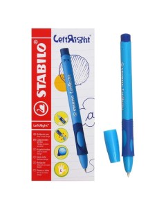 Ручка шариковая LeftRight для левшей 0 8 мм голубой корпус стержень синий Stabilo
