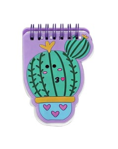 Блокнот Cactus фиолетовый Fun