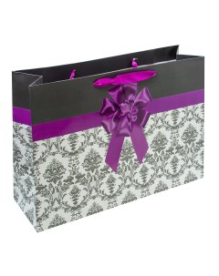 Пакет Perfect craft Фиолетовая лента 35 3x24 6x10 8 см Белоснежка