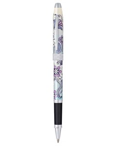 Ручка роллер Botanica Purple Orchid Черная Cross