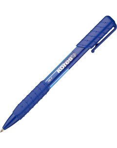 Ручка шариковая автоматическая К6 автомат треуг корп манж 0 5мм син Kores