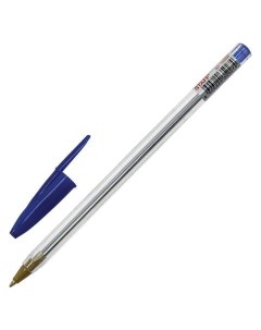 Ручка шариковая Basic Budget BP 04 143868 синяя 0 5 мм 50 штук Staff