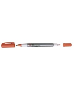 Маркер Identi Pen двусторонний перманентный 0 4 1 0 мм оранжевый Sakura