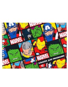 Альбом для рисования Мстители на гребне А4 40 листов Marvel
