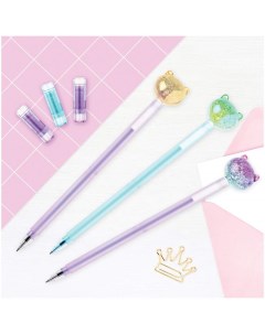 Ручка шариковая MESHU Cute Cats синяя 0 7мм арт 296411 12 шт Nobrand