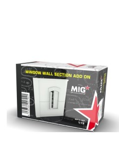 MP72 405 Сборная модель аксессуаров из пластика Window wall section add on Mig productions