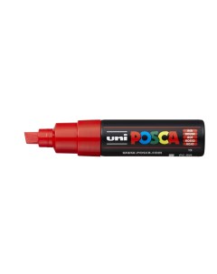 Маркер Uni POSCA PC 8K 8мм скошенный красный red 15 Uni mitsubishi pencil