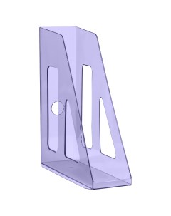 Лоток для бумаг вертикальный Актив тонированный фиолетовый ширина 70мм Стамм