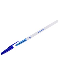 Ручка шариковая синяя 0 7мм штрих код 50шт Officespace