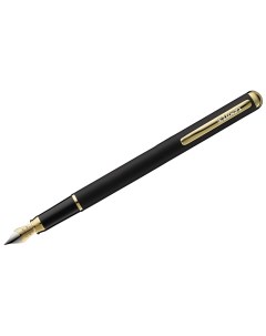 Ручка перьевая Marvel синяя 0 8мм корпус черный золото 10шт Luxor