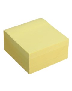 Блок с липким краем 76 мм х 76 мм 400 листов пастель жёлтый Calligrata