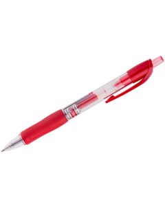 Ручка гелевая автоматическая CEO Jell красная 0 7мм грип Crown