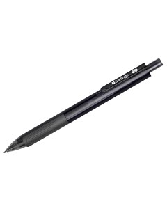 Ручка гелевая автоматическая Triangle gel RT черная 0 5мм грип Berlingo