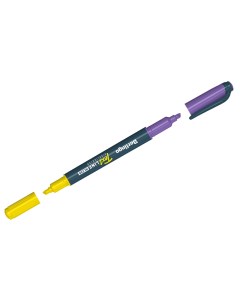 Текстовыделитель двусторонний Textline HL220 желтый фиолетовый 0 5 4мм Berlingo