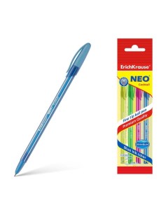 Набор ручка шариковая Erich Krause Neo Cocktail синяя микс Erich krause