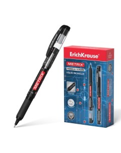 Ручка роллер Erich Krause METRIX узел 0 5 чернила чёрные длина письма 1200 метров Erich krause