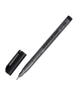 Ручка капиллярная для черчения ЗХК Сонет линер 0 6 мм чёрный 2341649 Невская палитра