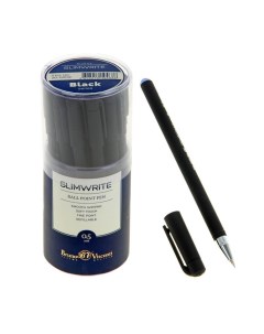 Ручка шариковая SlimWrite BLACK стержень синий узел 0 5 мм Bruno visconti