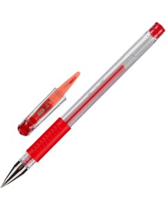 Ручка гелевая неавтоматическая д ш 0 5мм лин 0 35мм красн манж E6600S Deli