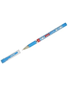 Ручка шариковая Uniflo синяя 0 7мм грип 12шт Luxor