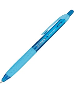 Ручка шариковая автом Performer 0 35мм прорез грип синяя 328 3 4 2шт Stabilo