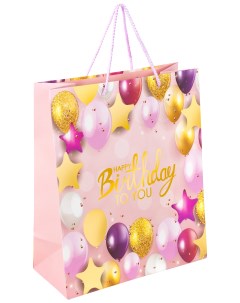 Подарочный пакет Happy Birthday 608238 Золотая сказка