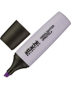 Маркер текстовыделитель Selection Pastel 1 5 мм фиолетовый 5шт Attache