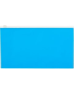 Папка конверт на молнии 264х150 мм Color голубо й 6шт Attache