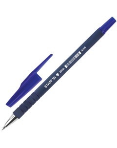 Ручка шариковая EVERYDAY BP 190 СИНЯЯ корпус прорезиненный синий узел 0 7 Staff