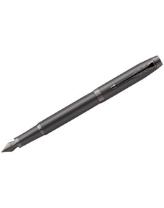 Ручка перьевая IM Professionals Monochrome Titanium синяя 08мм подарочная упаковка Parker