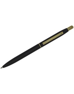 Ручка шариковая Sterling синяя 10мм корпус черный золото кнопочный механизм 10шт Luxor
