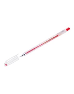 Ручка гелевая Hi Jell красная 0 5мм штрих код 12шт Crown