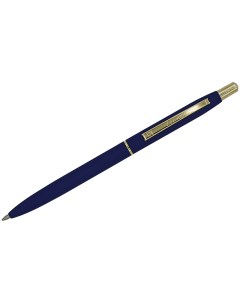 Ручка шариковая Sterling синяя 10мм корпус синий золото кнопочный механизм 10шт Luxor