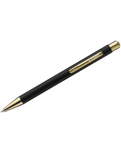 Ручка шариковая Nova синяя 10мм корпус черный золото кнопочный механизм 10шт Luxor