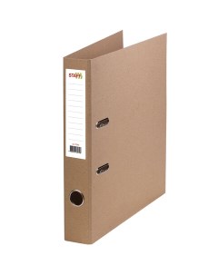 Папка регистратор Basic картонная без покрытия и уголка 55 мм 225942 2шт Staff