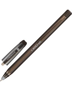 Ручка шариковая Trio DC tinted 0 7мм черн масл треуг неавтом 8шт Unimax