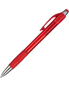 Ручка шариковая Happy красный корпус синяя масляные чернила 15шт Attache