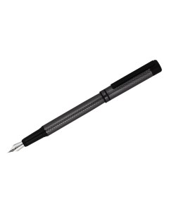 Ручка перьевая Antica черная 0 8мм корпус графит черный подарочный футляр Delucci