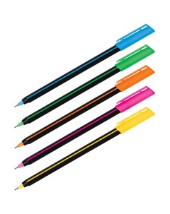 Ручка шариковая Stick Soft Touch синяя 0 7мм корпус ассорти 50шт Luxor