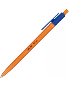 Ручка шариковая автоматическая Economy оранж корп синий 20шт Attache