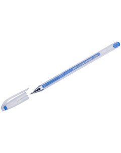 Ручка гелевая Hi Jell Color голубая 0 7мм 12шт Crown