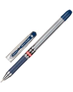 Ручка шариковая неавтоматическая Max Flow 0 7мм син масл 4шт Unimax