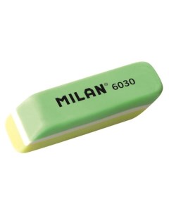 Ластик пластиковый 6030 скошенной формы цвета в ассорт 8шт Milan