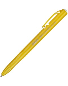 Ручка шариковая автоматическая Bright colors желтый корпус синяя 10шт Attache