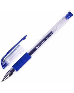 Ручка гелевая с грипом EXTRA GT СИНЯЯ стандартный узел 0 5 мм линия 0 35 Brauberg