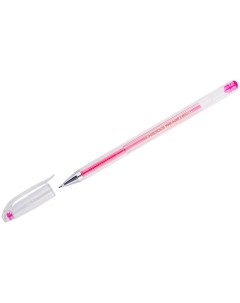 Ручка гелевая Hi Jell Color розовая 0 7мм 12шт Crown