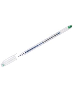 Ручка гелевая Hi Jell зеленая 0 5мм штрих код 12шт Crown
